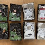 ハードディスクを物理破壊致します